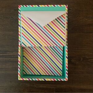 Kate Spade Striped Rainbow Note Card Set